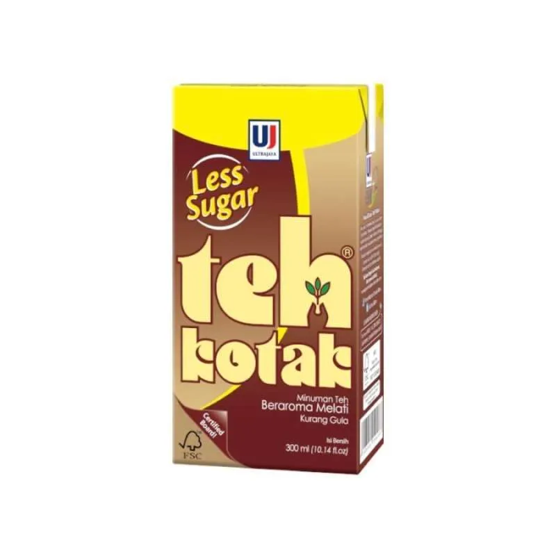 TEH KOTAK LESS SUGAR 300ML(24)