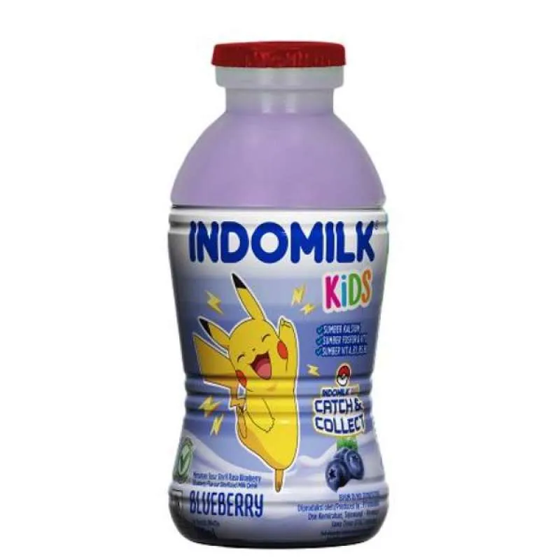 INDOMILK KIDS BLUBERRY BTL 190ML(24)