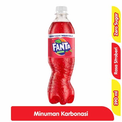 FANTA STRAWBERRY ZERO SUGAR PET 390ML (12)