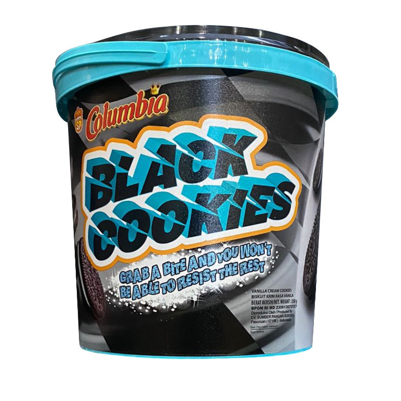 COLUMBIA BLACK COOKIES TIMBA 350GR (6) K