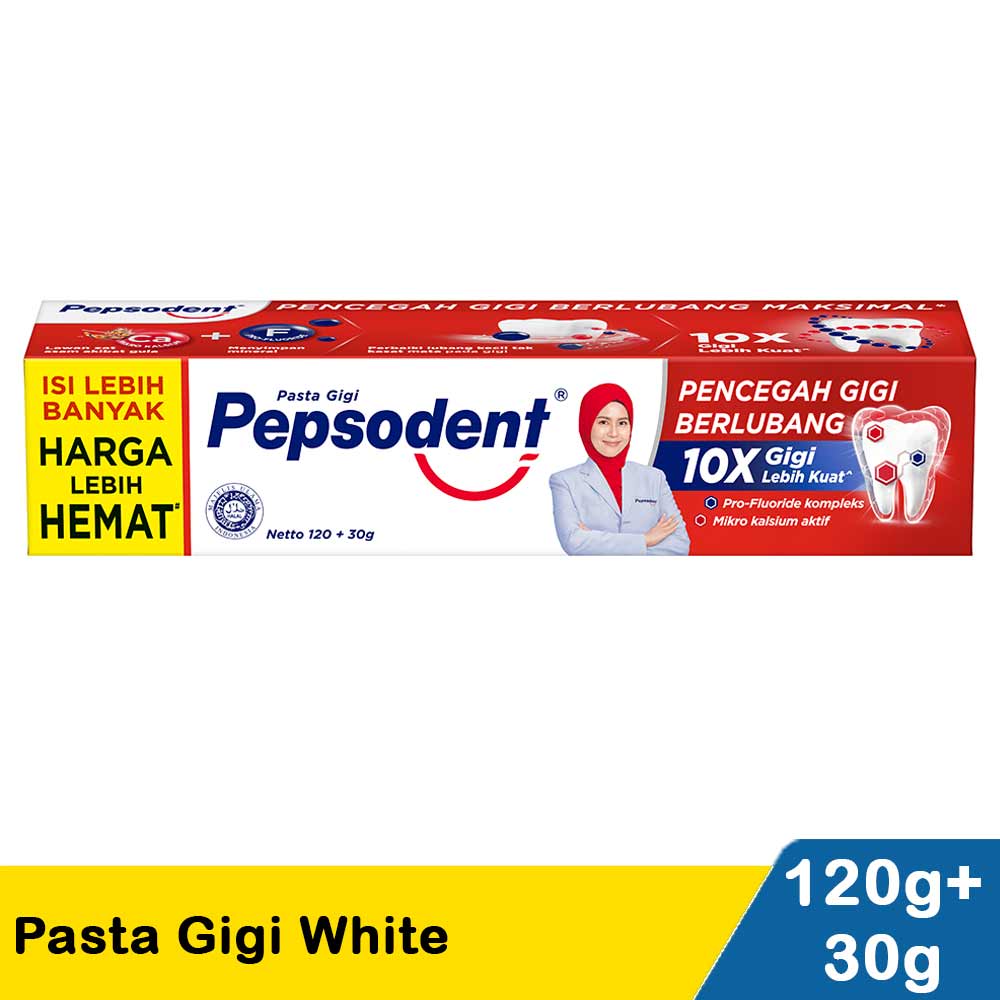 PEPSODENT PG WHITE 190GR(48)