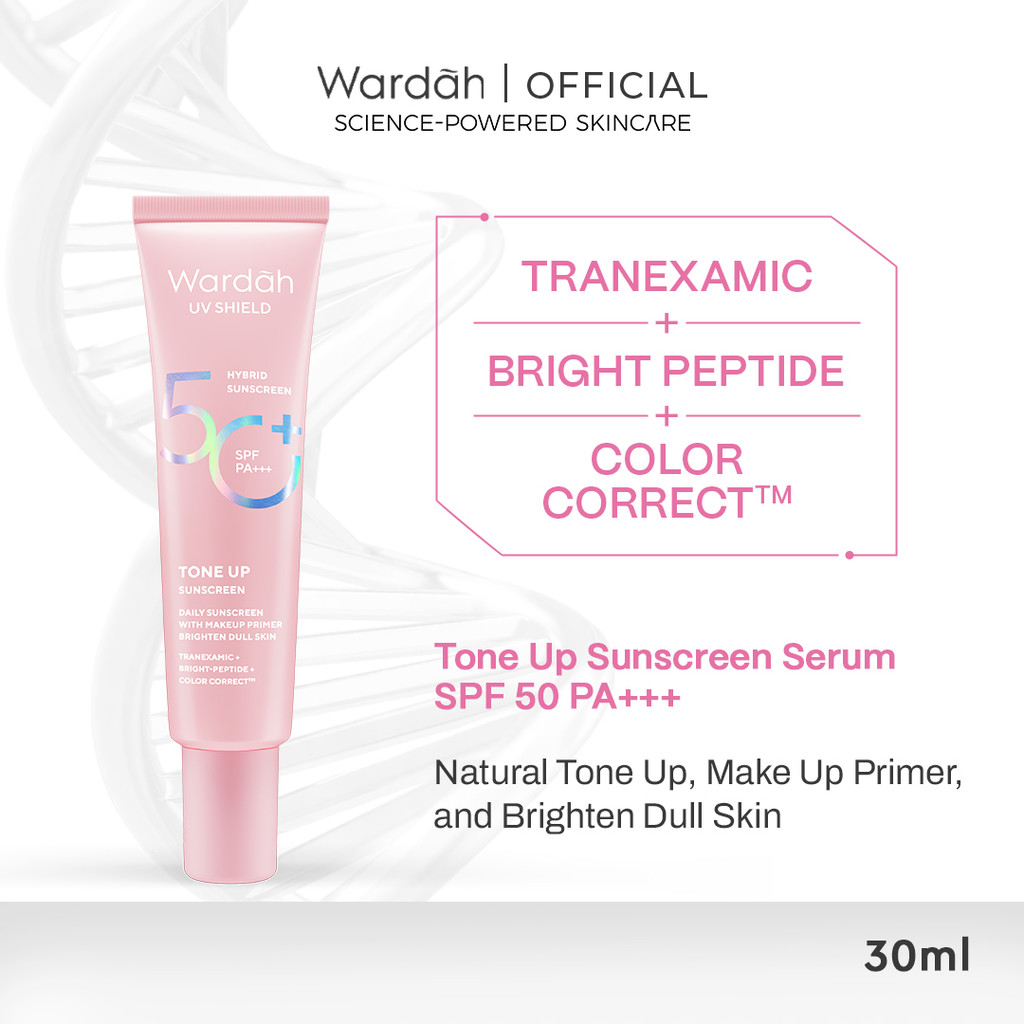 WARDAH UV SHIELD TONE UP SUNSCREEN SPF50 PA++ 30ML