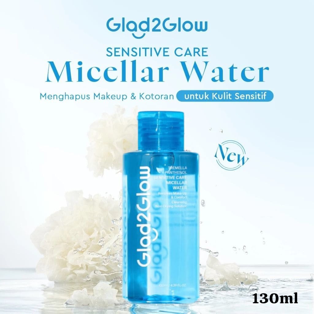 GLAD2GLOW MICELLAR WATER TREMELLA PANTHENOL 130ML